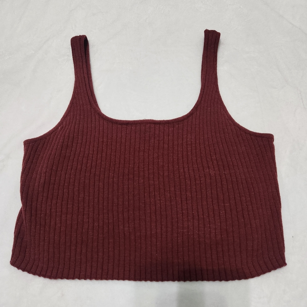 Free People Beach Knit Cropped Sweater Tank